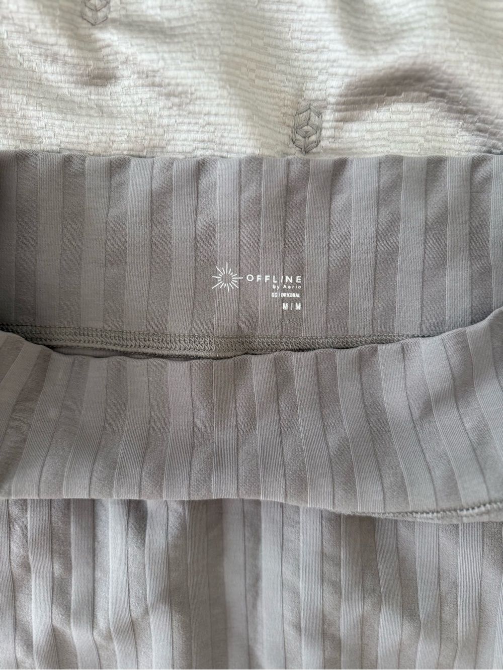 Witchery Ribbed Knit Top in Light Gray